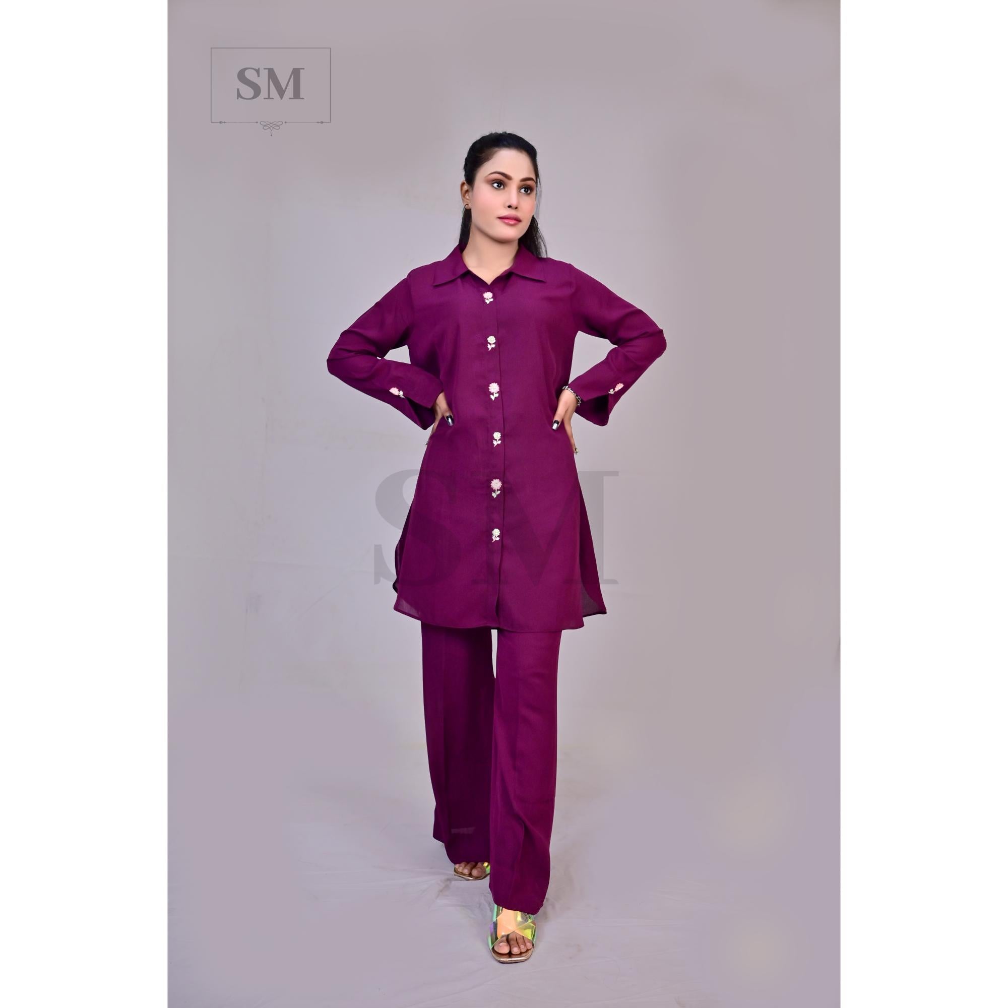 SM-026-Purple Georgette