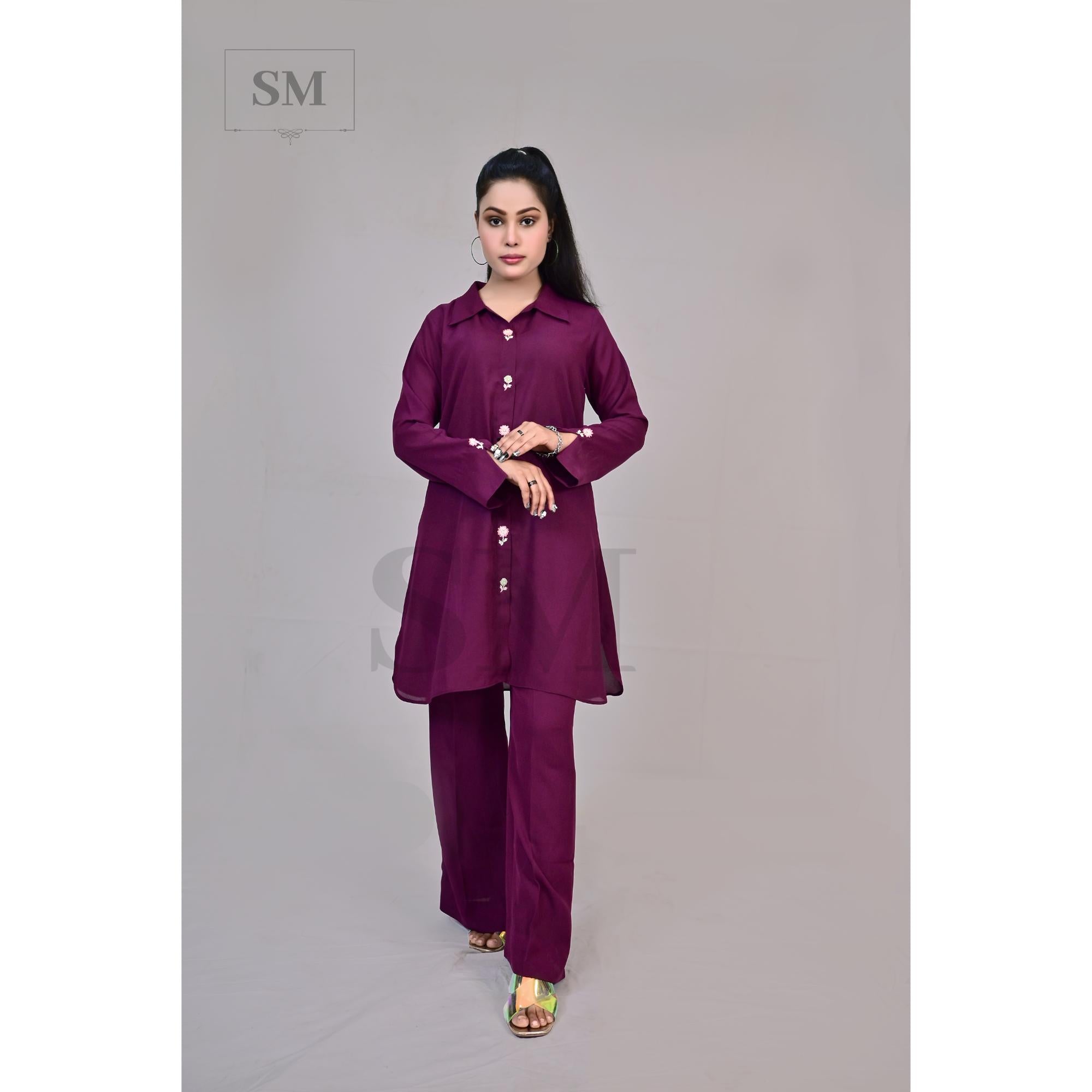 SM-026-Purple Georgette