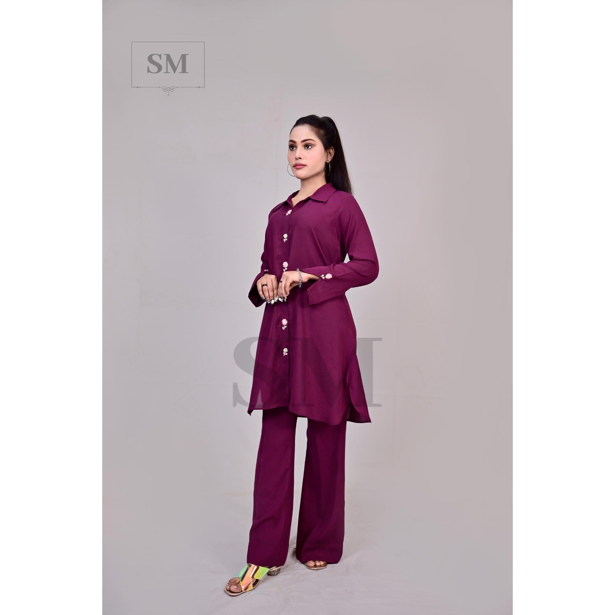 SM-026-Purple Georgette
