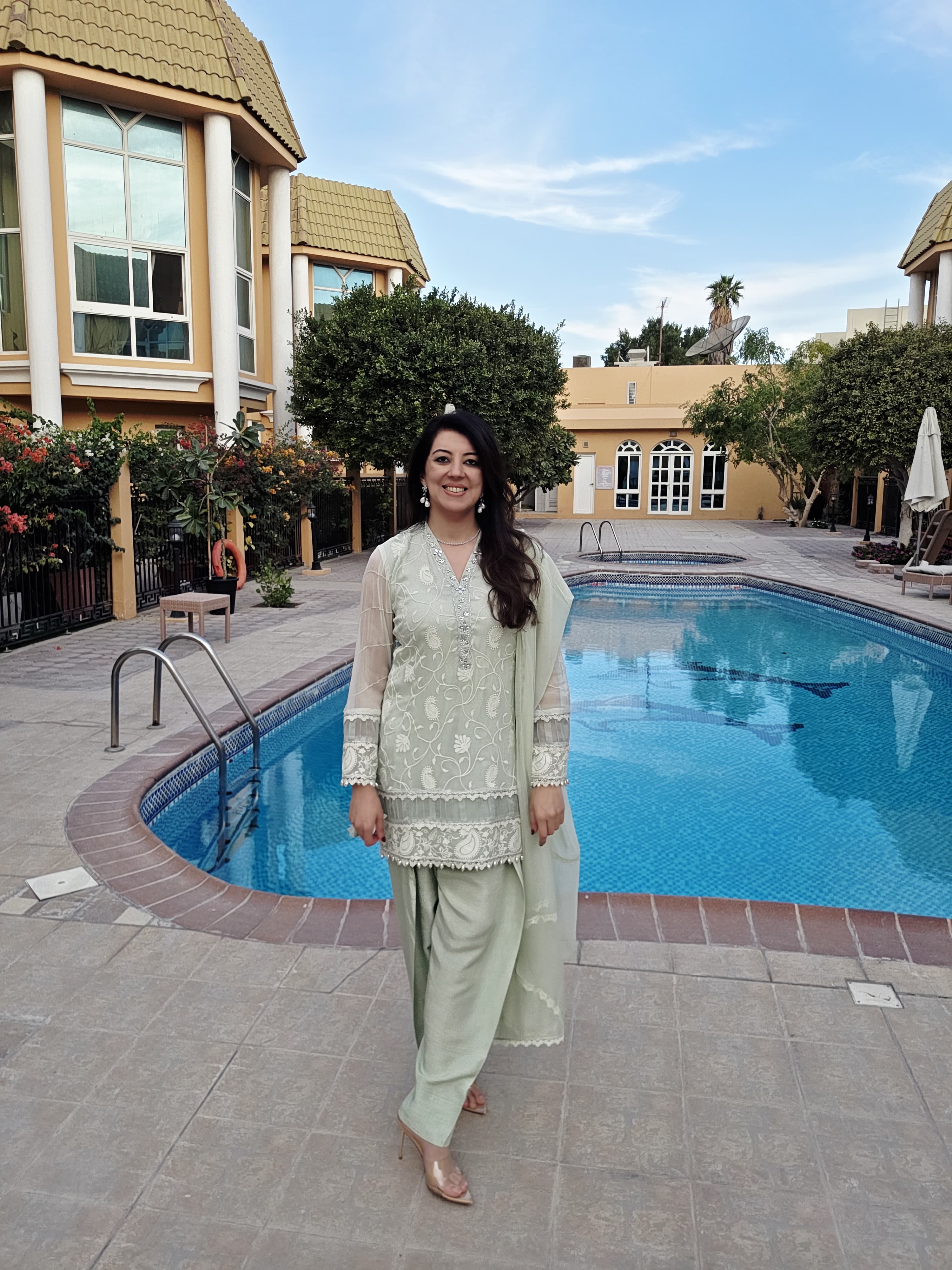 Mint Green Short-Style Shirt 3PC